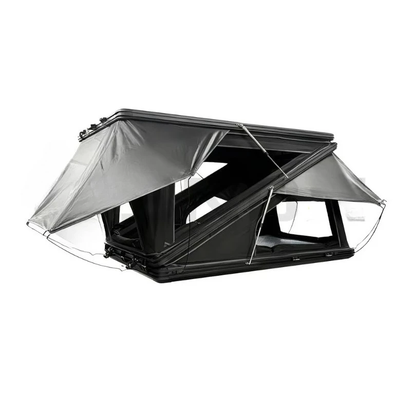OEM ODM Aluminum 4x4 Rooftop Tent 4 Person Outdoor Camping Hard Shell Oxford Four-season Waterproof Quick Automatic Opening