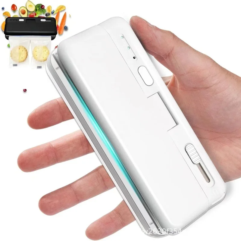 ミニプラスチックバッグシーラー 熱シール機 食品包装用プラスチックバッグシーラー クリップバッグ ハンドヘルド充電式ヒートシーラー