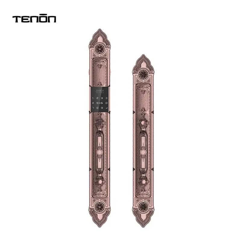 Intelligent Waterproof Electronic Keyless Biometric Door Fingerprint Password Card Smart Doorlock With Alarm