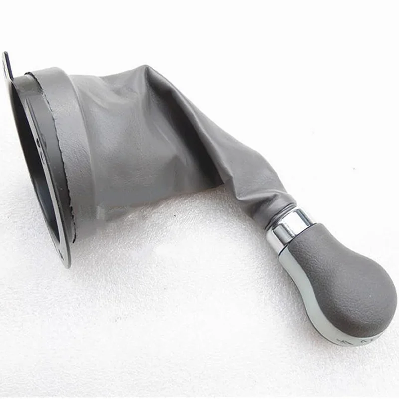 

XMSJ-New Manual Gear Shift Knob For Chery A1 5 Speed Shift lever set gear handball Dust Cover Gear Shift Knob Boot grey replacem