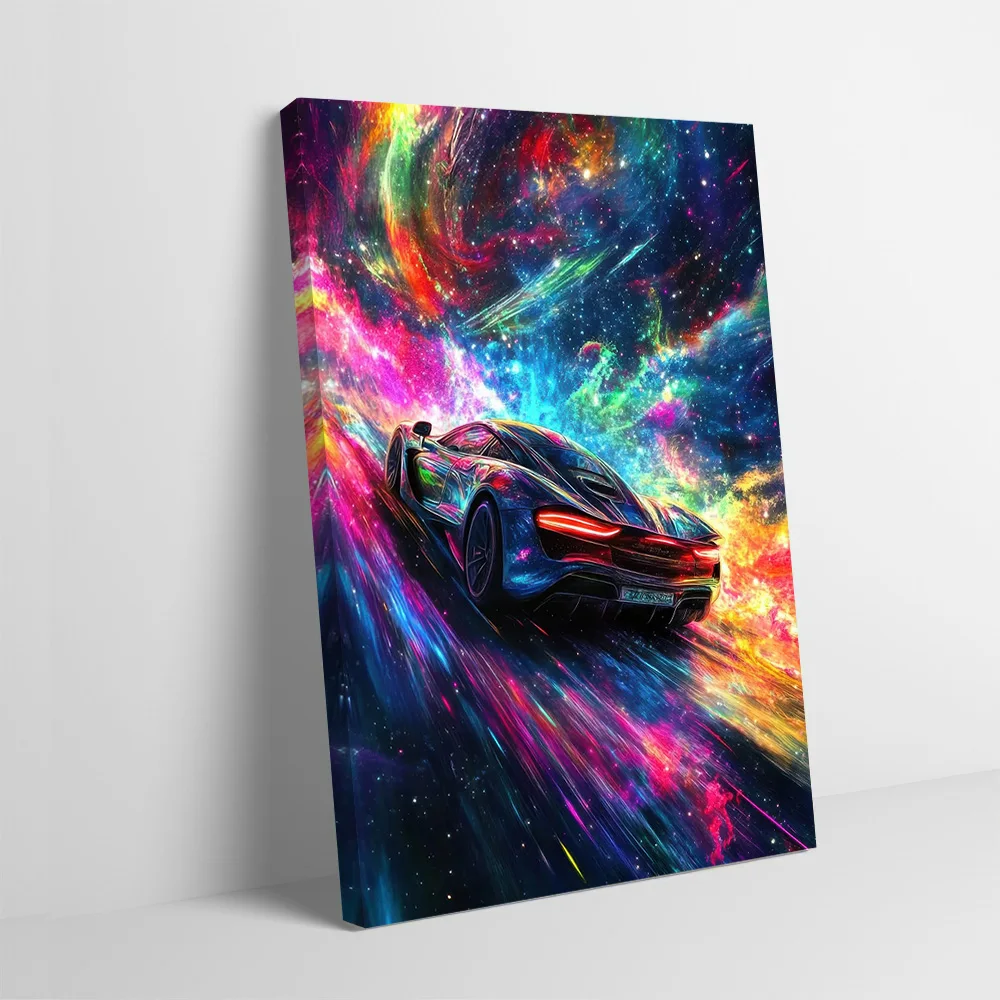 Cosmic Car Poster Customizable Printed Canvas Painting for Pictures Wall Art Room Decorating Interior Decoration Home Decor Arts
