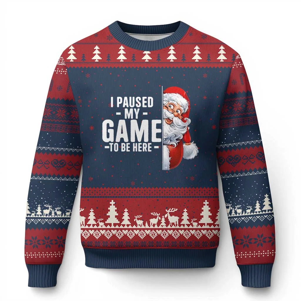 

Дед Мороз Геймер Уродливый Рождественский Свитер Xmas Gmaing Crew Уродливый Рождественский Свитер Игровые Кофты Harajuku Джемпер Свитера