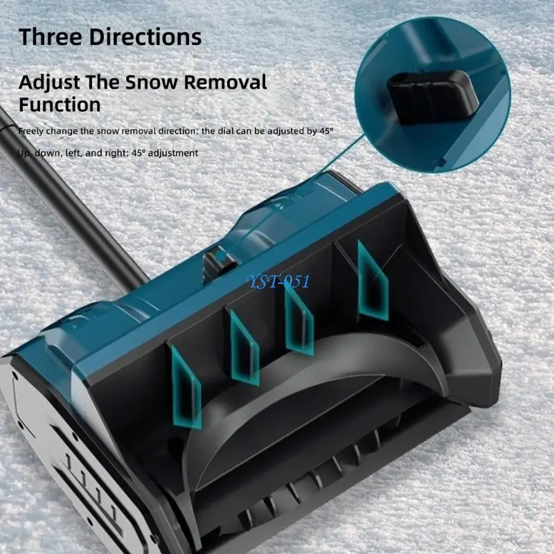 E15A Snows blower for Snowsys conditions, equipped with an aluminum alloy quick-releases handle and a speed switchs.