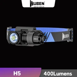 WUBEN H5 LED Headlamp Flashlight max 400 lumen Waterproof Head Lamp for Outdoor Camping Running