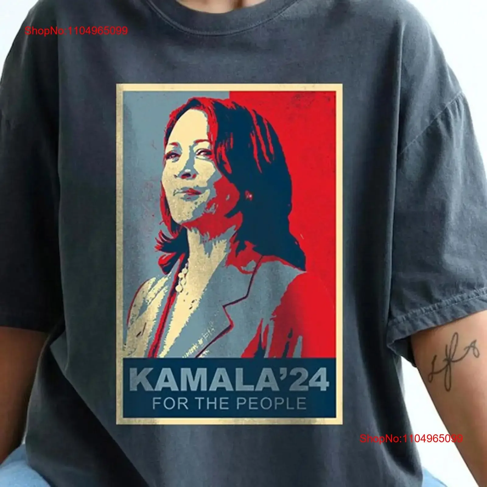 

Kamala Harris 24 For The People T Shirt President 2024 I am Speaking Madam Election vintage Washed designer clothes