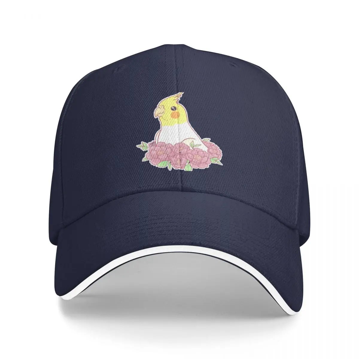 Chubby Cockatiel flowersCap Baseball Cap hats baseball cap Women's hat Men's