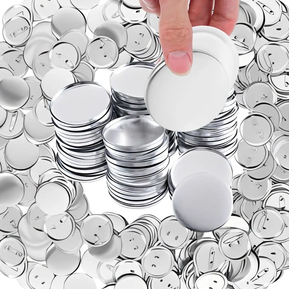 20 Sets 44mm Blank Button Badge Parts for DIY Crafts, Custom Pins, Party Favors, School Projects & Personalized Gifts YMY