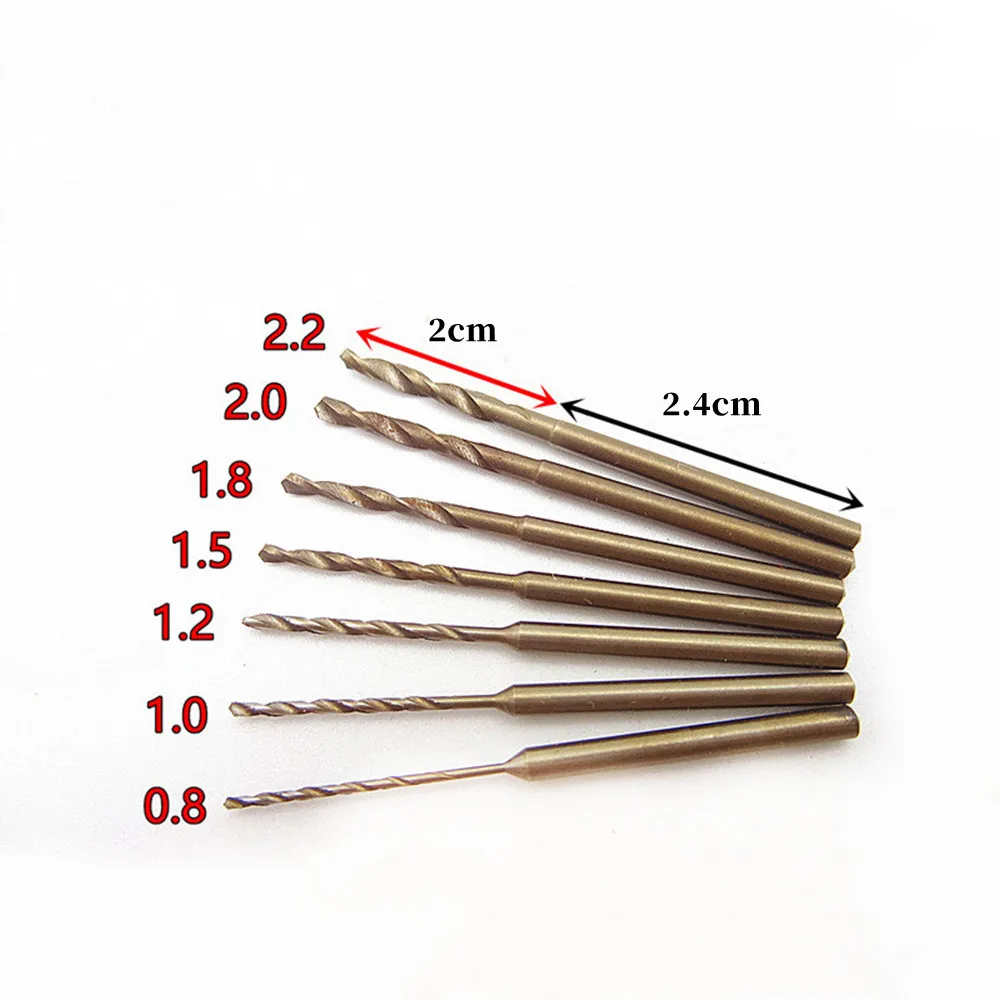 

1/3/5 Pcs 2.35mm Shank Lengthened Fried Dough Twist Drill Wood Nuclear Carving Micro Carving Drilling Needle Drilling Bit