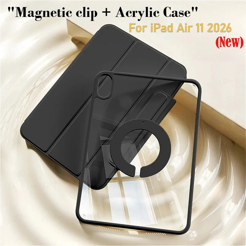Starker Magnetischer Clip-Tablet-Halter für iPad 11 A16 Pro 12.9 Air 8. 11 13 " M3 M2 M4 M5 Mini Air 7 6 5 4 9. Gen. Acryl Smart Cover