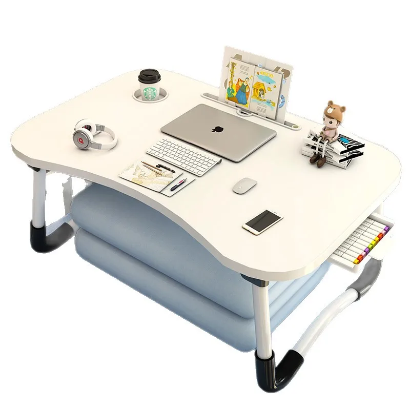 سرير قابل للطي طاولة صغيرة مكتب الدراسة دفتر طاولة الكمبيوتر قوس كسول غرفة نوم عنبر الكتابة