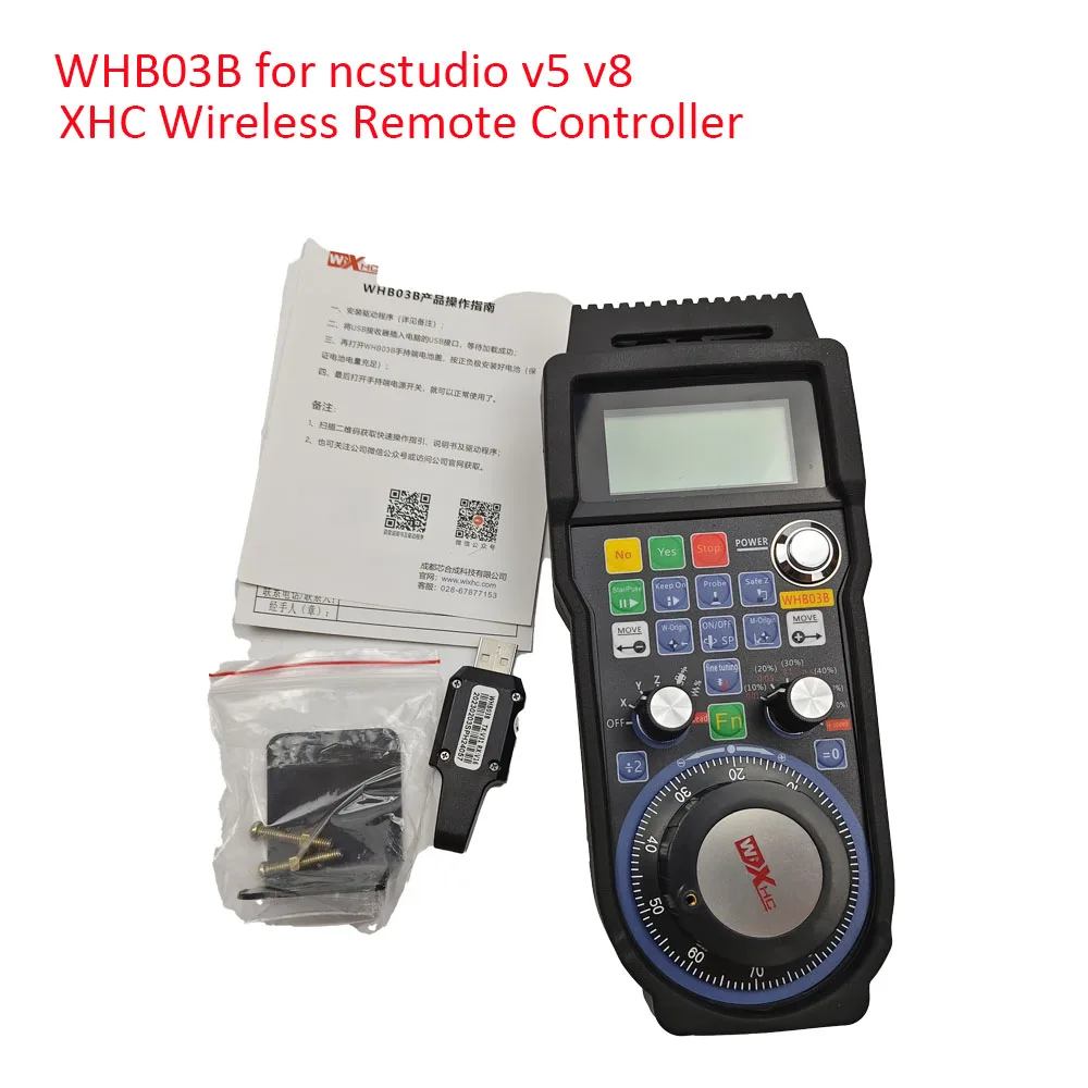 

Беспроводная ручка WHB03B XHC для Weihong или ncstudio v5 v8 Беспроводной маховик для гравировального станка