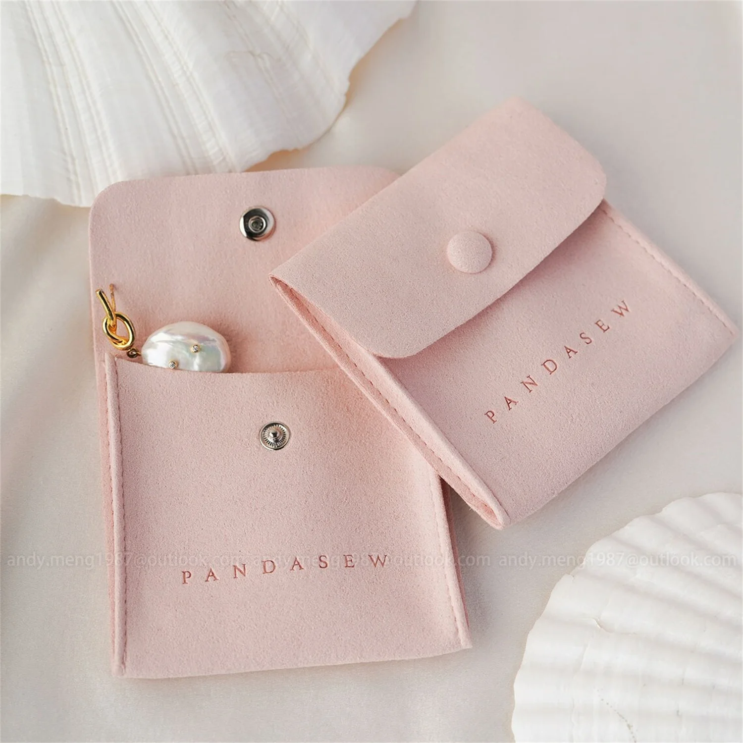 

1-100 Small Microfiber Jewelry pouches with divider, Thick Jewelry Pouch,Wedding favor Button Pocket,Jewelry Bag Earrings Neckla