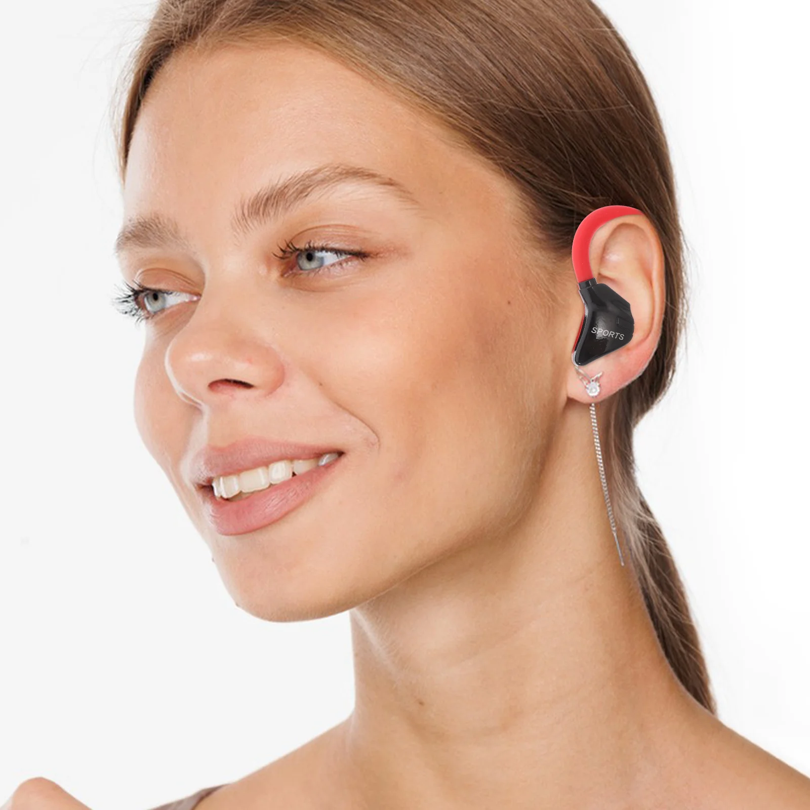 

1Pair Waterproof Hanging Earphone Ear Hook Headset Sports Earbuds Running Cycling Climbing Wired Earphones Music Headset