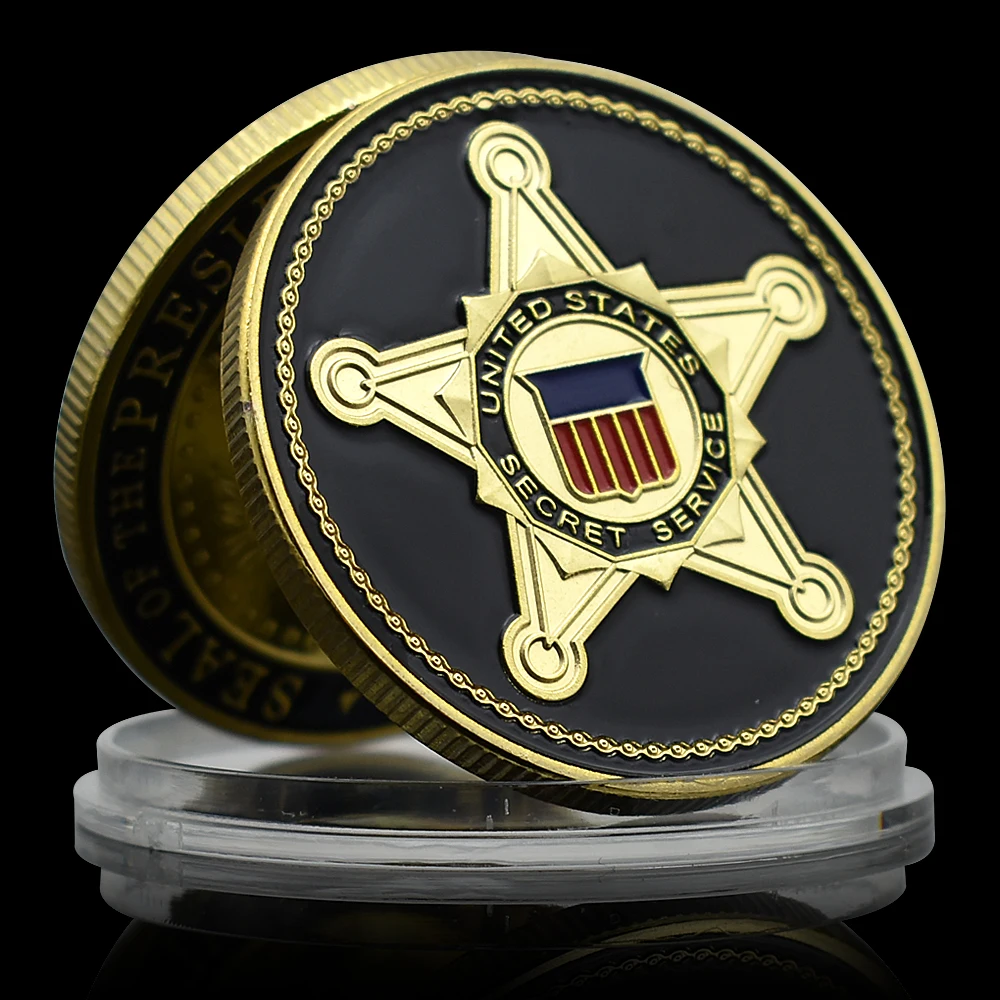 United States Secret Service Commerical Coin Eagle Metal Gold Plated Challenge Coin Collection Gifts