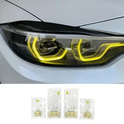 Yellow DRL LED Boards Module Set For BMW M3 M4 F36 F32 F82 F80 F33 LCI Adaptive Headlight 63117493229 63117493230 2018-2020