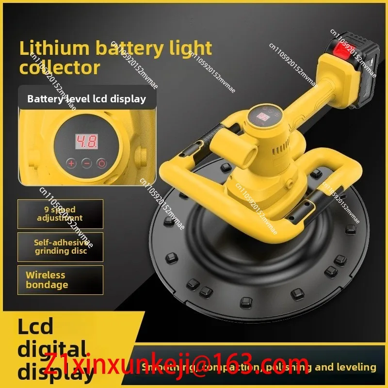 Handheld Lithium Battery Collector, Wall Plasterer, Cement Mortar Wall, Electric Concrete Floor Plastering Machine Machine