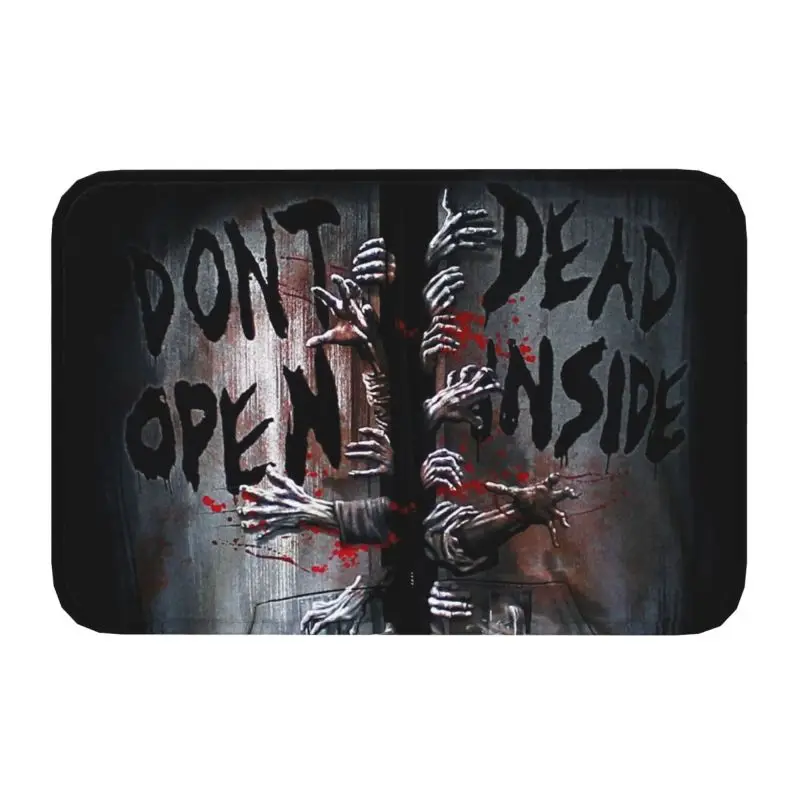 Horror Zombie TV Show The Walking Dead The Walking Dead Door Floor Mat Anti-Slip Outdoor Doormat Toilet Entrance Carpet Rug