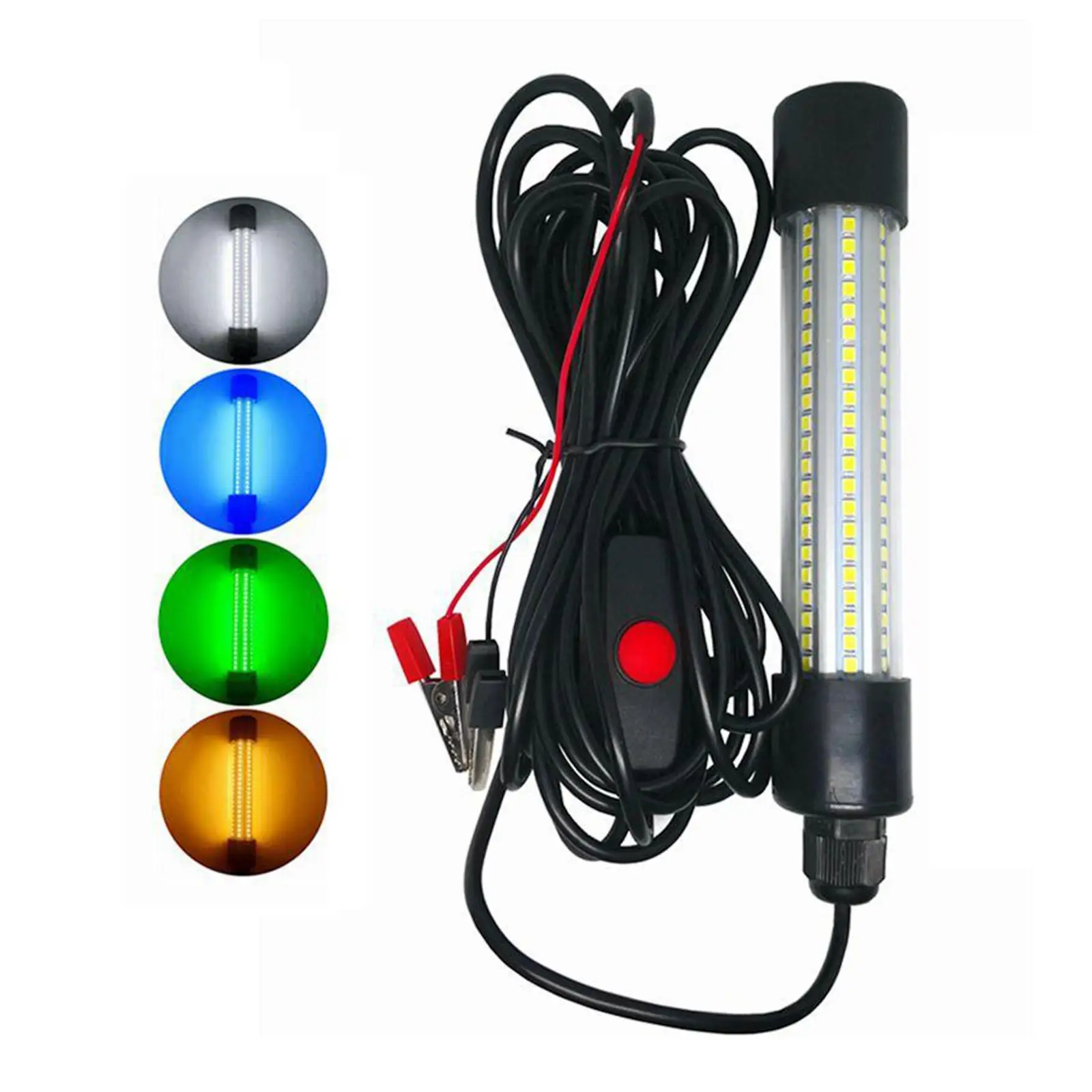 Bright 1900 Lumens 12v Underwater LED Fishing Light- Powerful Attract