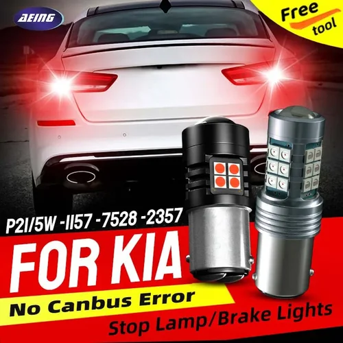 Imagen 1 del producto 2 uds P21/5W luces DE freno LED Blubs para Kia Cerato MK1/3/4 LD YD BD Magentis GD MS Niro DE Opirus GH Forte Fortes Optima
