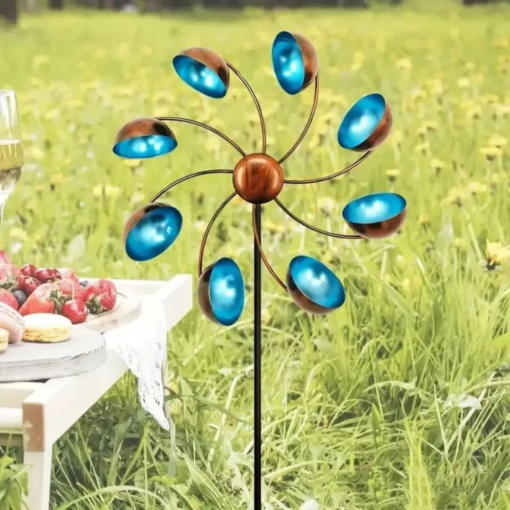

Art Decoration Metal Wind Rotator Iron Art Rotating Wind Gyro Creative Detachable Gardening Plug Park