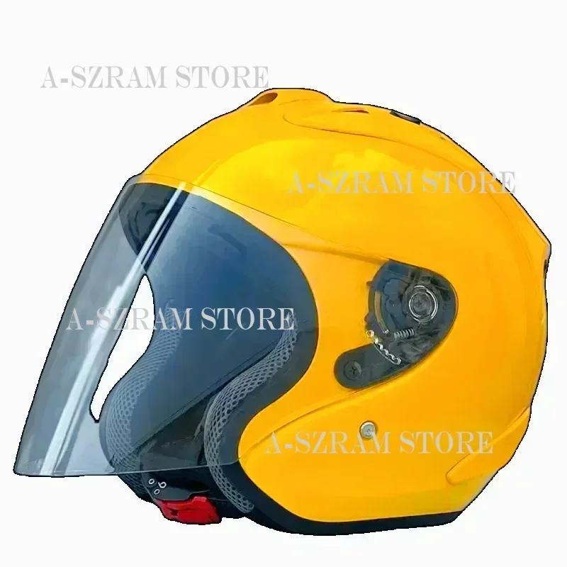 3/4 Açık Yüz SZ Ram Motosiklet Kaskı Kasko Parlak Dağ Yolu Sarı Yaz Sezonu Kadın ve Erkek Casque capacete motokros