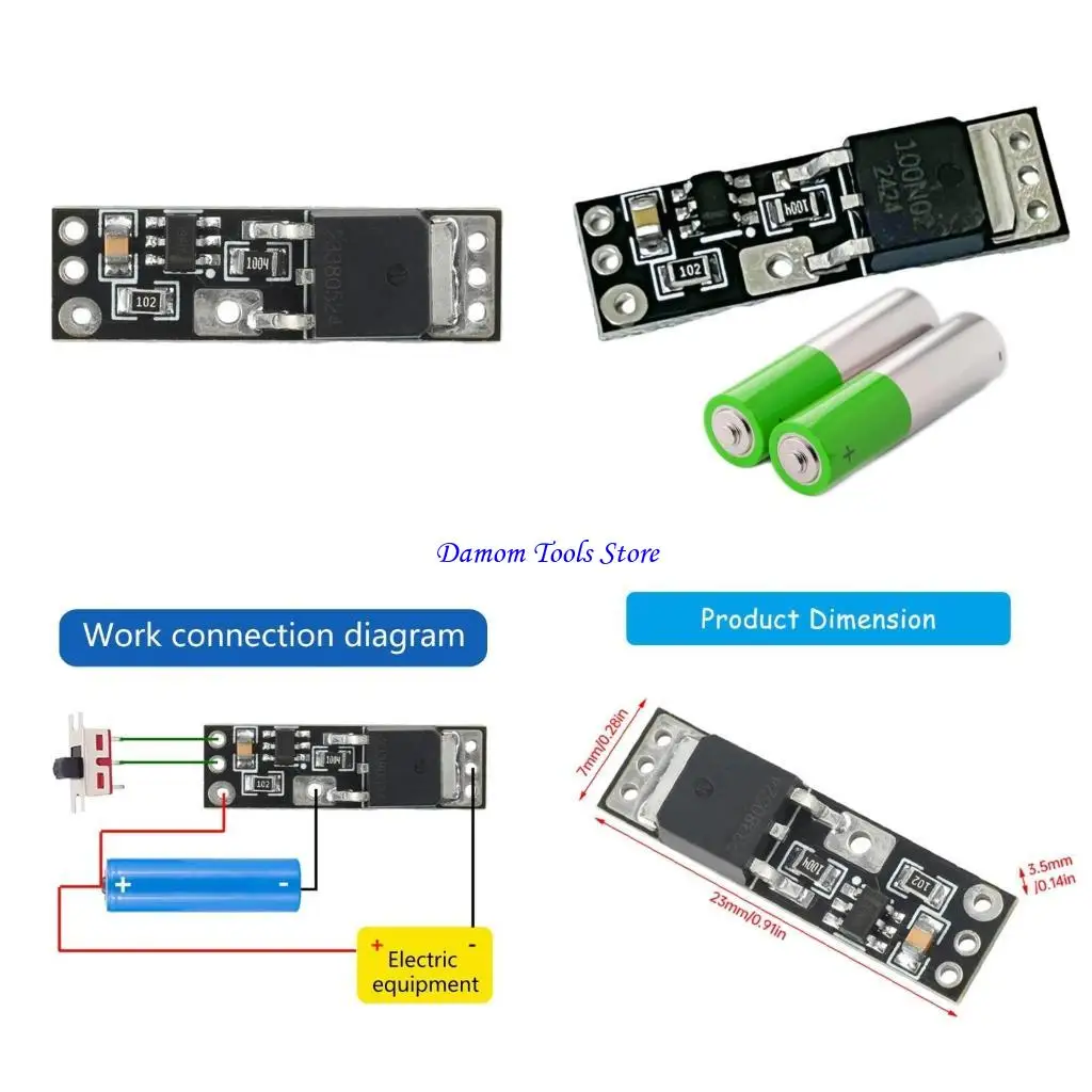 57BE Intelligent 10A Lithium Battery Protective Guard Module Prevents Overcharge and Short Circuits for DIYer Projects