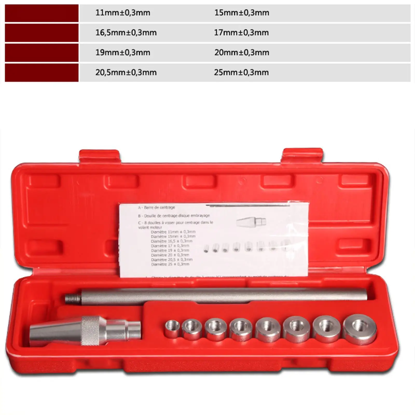 

Universal Clutch Alignment Leveling Tools Set Aluminum Automotive Repair Accessory Kit for Vehicle Maintenance