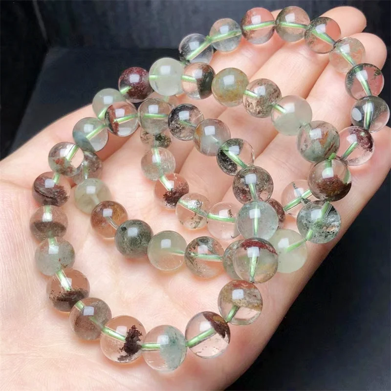 

Natural garden Quartz Energy Gemstone Bracelet Women Beaded Stretch Bracelet Energy Gift Jewelry 1pcs