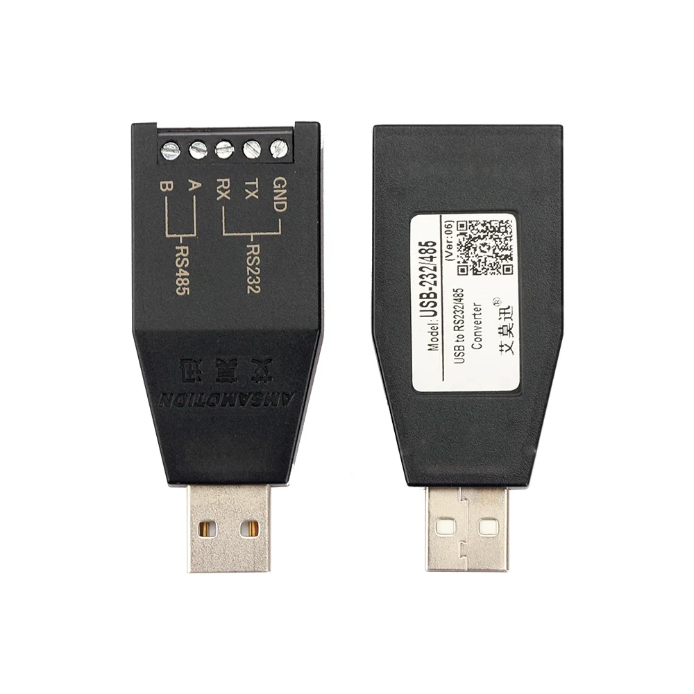 AMSAMOTION USB TO RS232 RS485 Serial Communication Module Industrial Grade USB-232/485 TIA Signal Converter Connector CH340