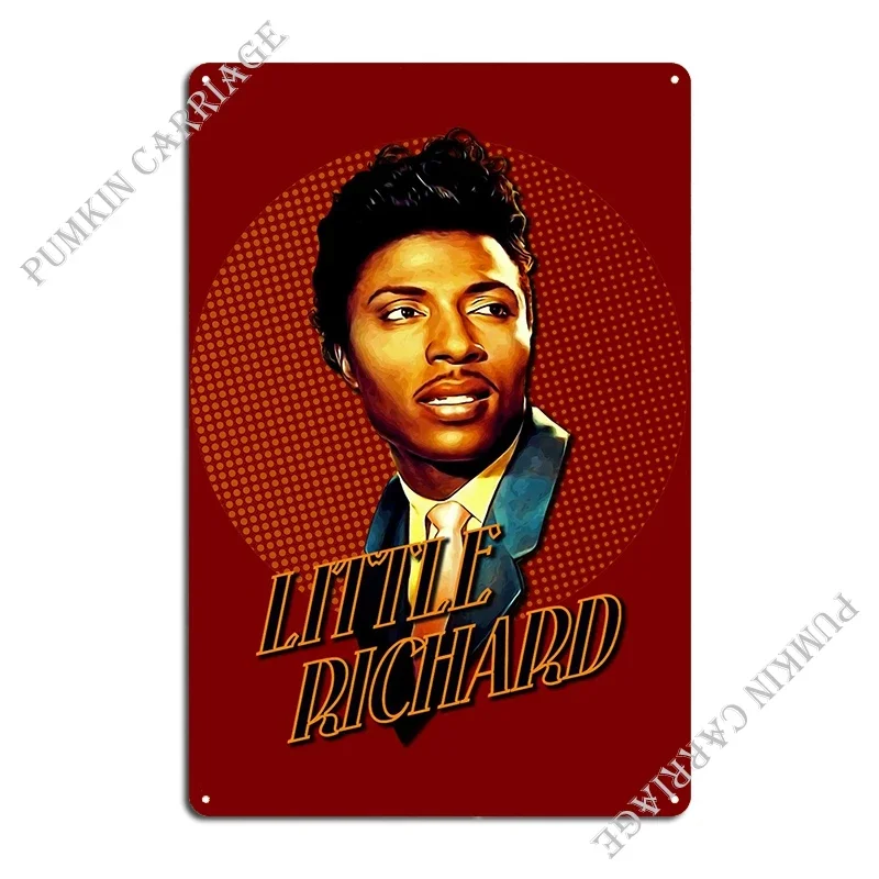 Young Little Richard Giant Rock Print Metal Plaque Poster Club Bar Decoration Custom Retro Tin Sign Poster