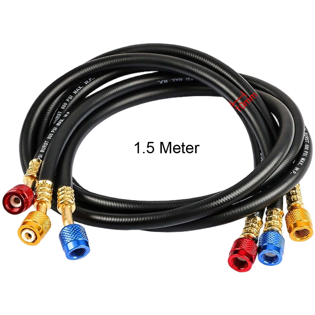 High Pressure Hose Charging Hose For Refrigeration Systems 10mm Hose Diameter 800 PSI Working Pressure For Cooling Systems