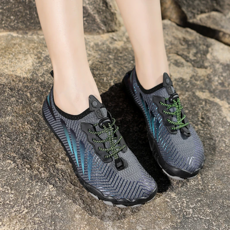 Nowe męskie i damskie buty z tworzywa sztucznego, pięciopalcowe sportowe obuwie turystyczne zewnętrzne, buty na plażę, kryty buty do jogi fitness, Casu