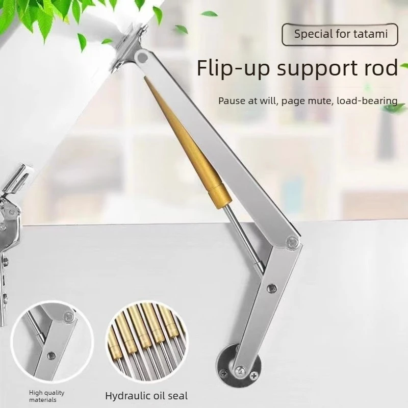 2pcsTatami gas spring support rod gas pressure  minimalist door gas support  bed board telescopic up and down door hydraulic rod
