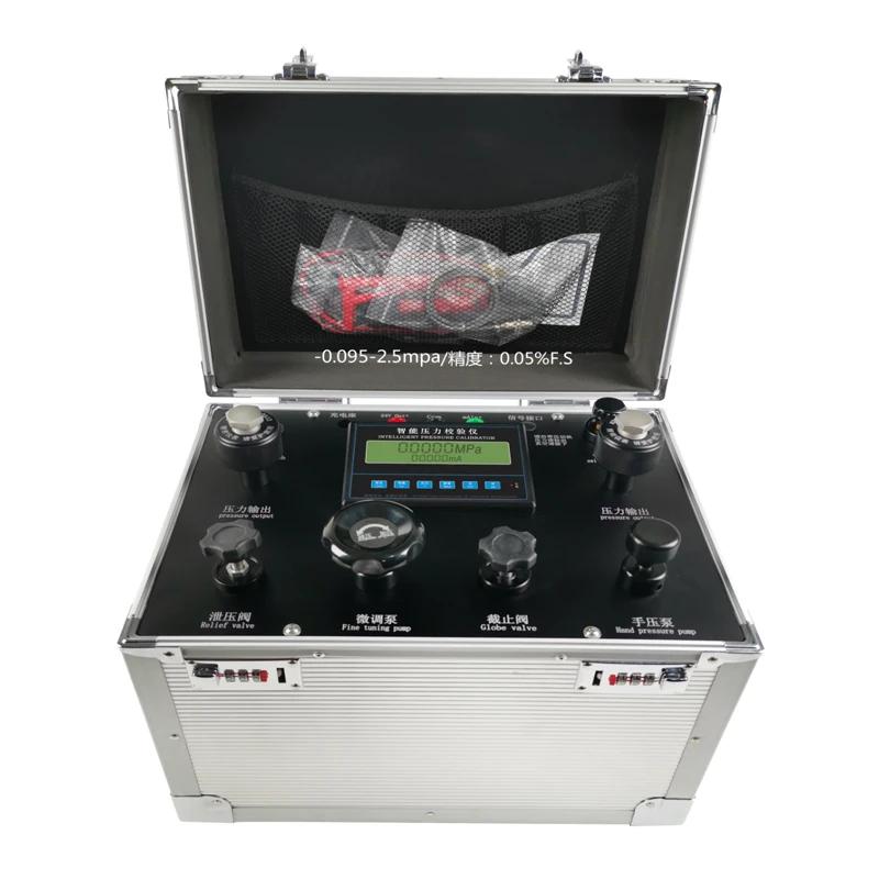 Handle Operating Portable Pressure Calibrator -0.095 - 2.5Mpa