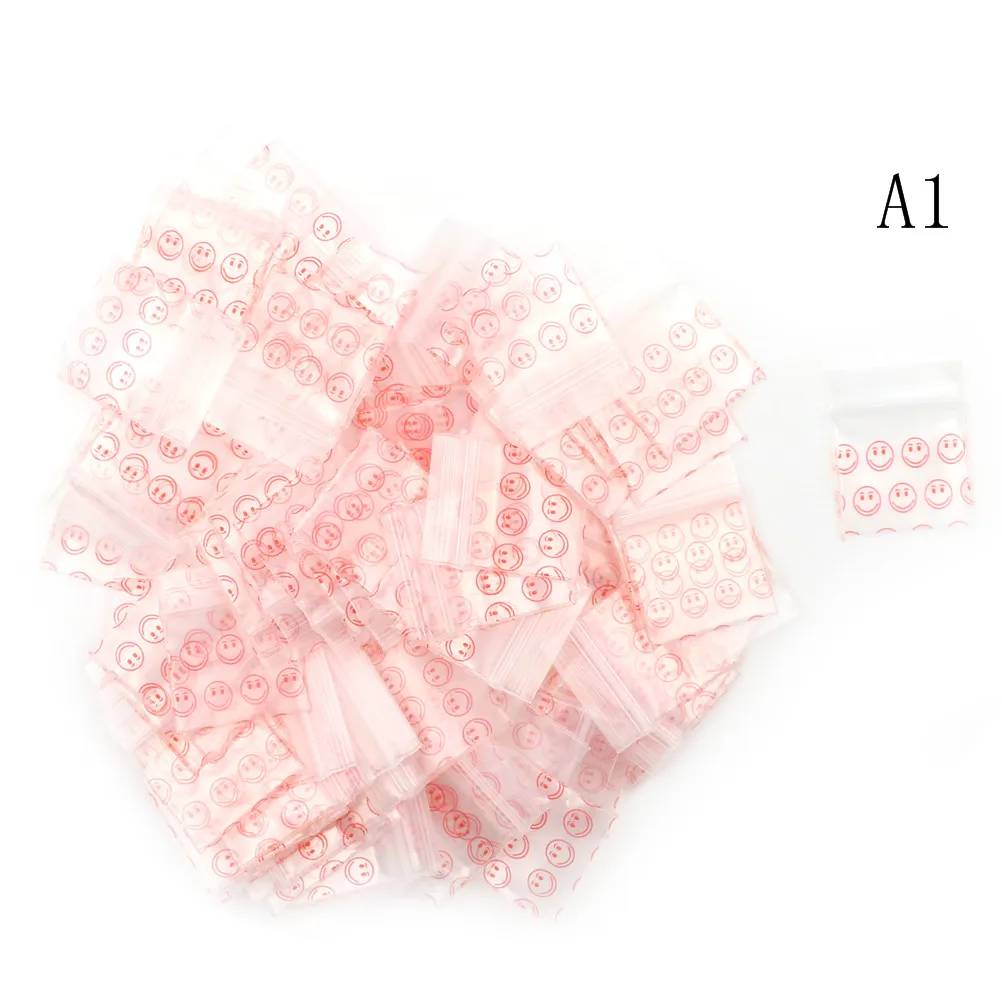 100Pcs 2.5*3cm Bags Clear 8MIL Small Poly Bag Recloseable Plastic Baggie