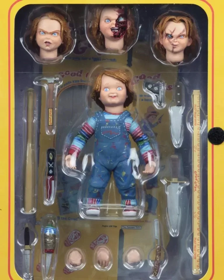 Neca Chucky Good Guys 액션 피규어 그는 당신이 가장 친한 친구가 되기를 원합니다 어린이 놀이 Chucky Figure 장난감 인형 크리스마스 선물