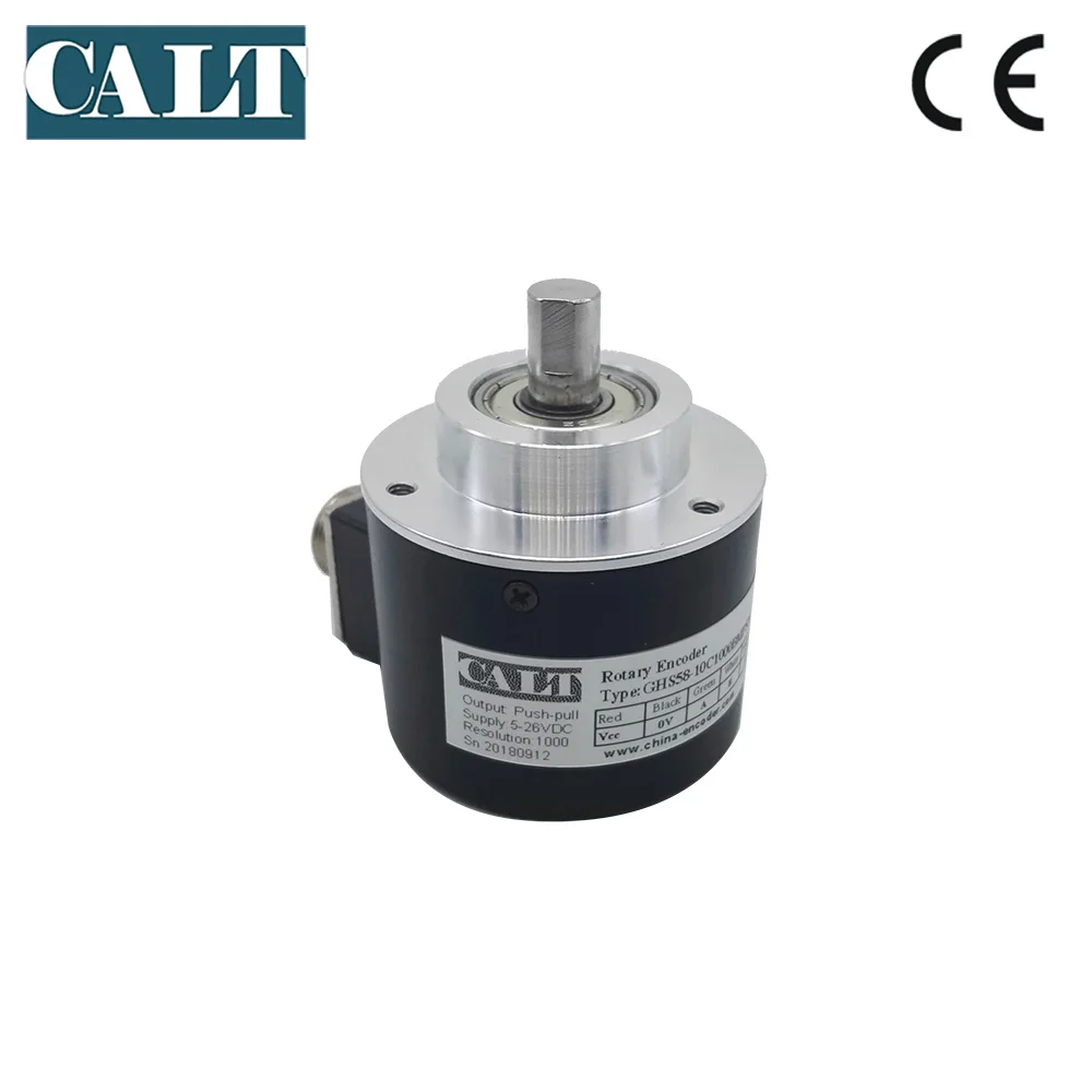 2026 GHS58-10C1000BMP526 10mm Solid Shaft 1000ppr Push-pull Output Optical Incremental Rotary Encoder