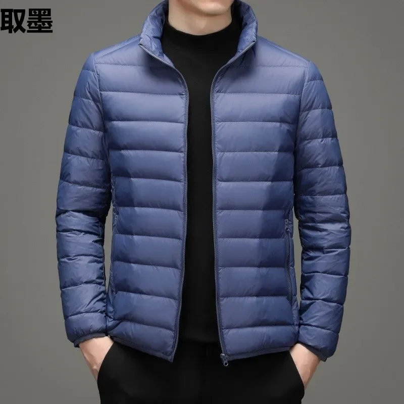 Elderly Fleece-Lined Cotton Pad Coat Men's Lightweight Cropped Jacket Casual Style Korean Winter Wear Plus Size Available