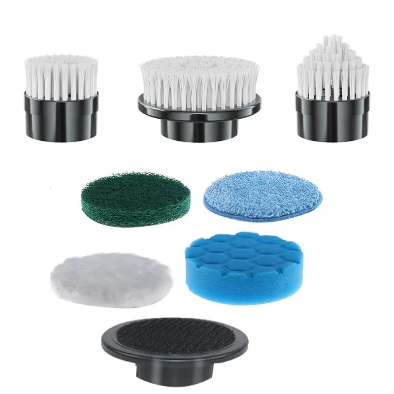 ASWUT-Electric Spin Scrubber Сменные насадки для щеток, набор из 7 предметов, подходящий для беспроводного скруббера, для ванной комнаты, кухни,