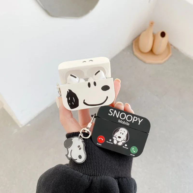 Snoopy Silicone Case For Airpods Pro Case Wireless Bluetooth For  Airpods 2 Case Cover Earphone Cases For Air Pods Pro 3 Fundas