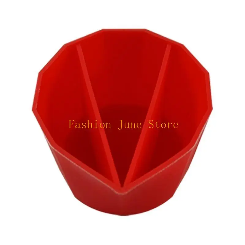 N5KA Paint Injection Split Cup Reusable Paint Pouring Cup with Dividers Acrylic Pouring Split Cups Paint Pour Cup Lightweight