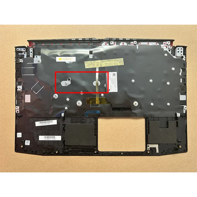 Imagem -02 - Original para Acer Nitro An51553 An515-51 An515-52 N16c7 N17c1 Notebook Palmrest c Capa Teclado Habitação ap 290000400 Novo