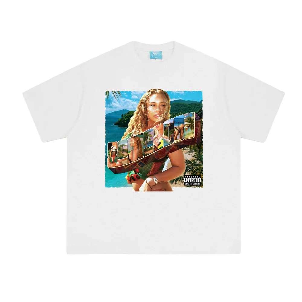 

Latto 2025 NewT Shirt Summer Round NeckTee-shirt Sleeve Korean 100%Cotton Clothing High Quality Female/Male Hip Hop Soft Tops