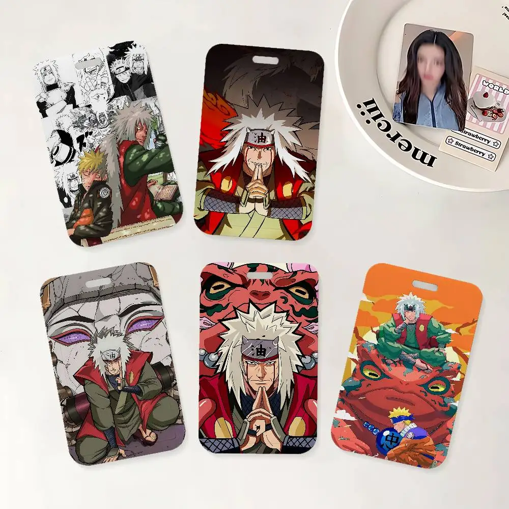 Anime Jiraiya Ausweishalter mit Etui für Büro, Schule, Namenskarte, Ausweise