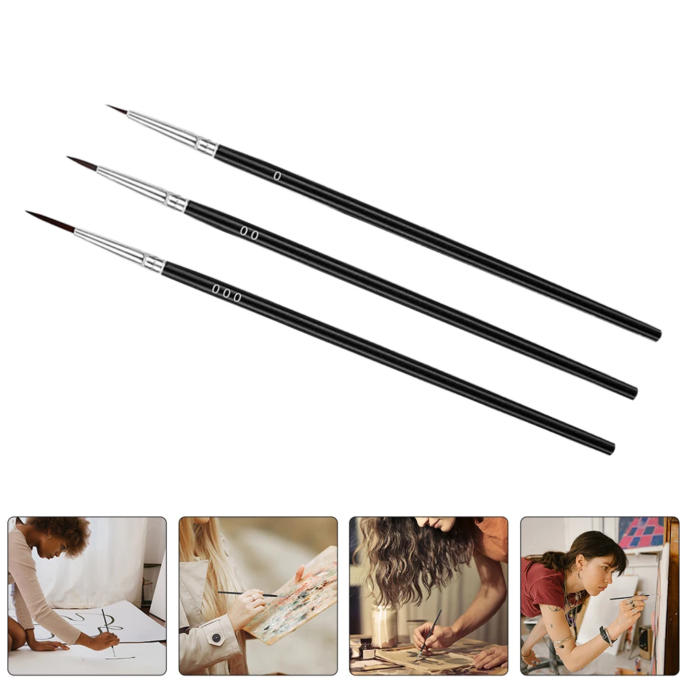 

30pcs Detail Paint Brush Set Miniature Art Brushes for Acrylic Oil Watercolor Gouache Painting Lightweight assorted Tips