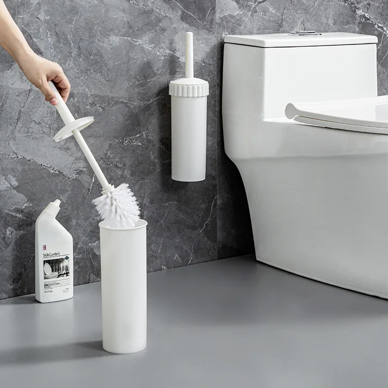 

Toilet Brush for Bathroom Wall-mounted Plastic Cleaning Brush Toilet Brush Set Long-handled Toilet Brush Bathroom Accessories
