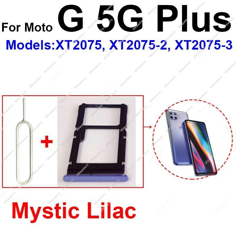 Sim Card Tray Holder Socket For Motorola MOTO G 5G Plus One 5G UW Ace G 5G 2020 2022 2023 2024 XT2113-3 XT2213 XT2313 XT2417-1