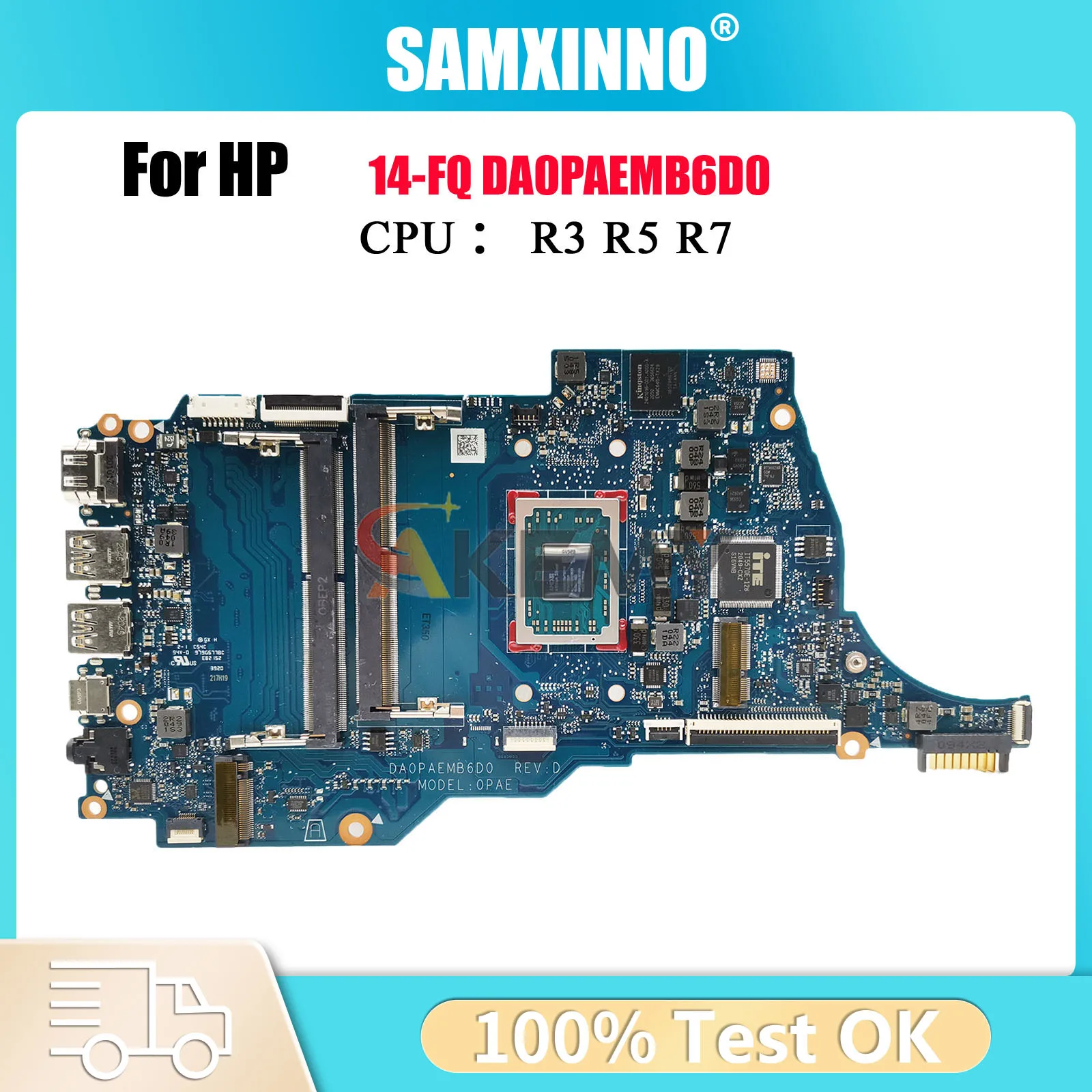 

DA0PAEMB6D0 для ноутбука HP 14-FQ 14S-FR, материнская плата с процессором Ryzen R3 R5 R7 DDR4 M03771-601 M03771-601, 100% полностью протестировано