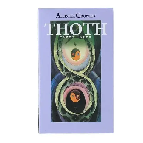 Thoth Tarot Cards 78 Cards Deck Mysterious Divination Oracle Playing Card Board Game Playing Games Card Board Game