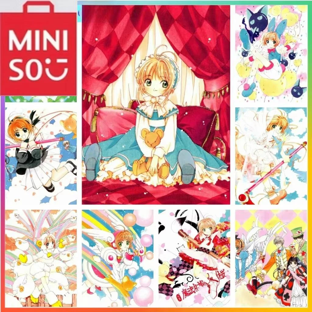 

MINISO Sakura Card Captor аниме милая алмазная живопись вышивка крестиком мозаика вышивка рисунок домашний декор 5D DIY новинка художественный набор
